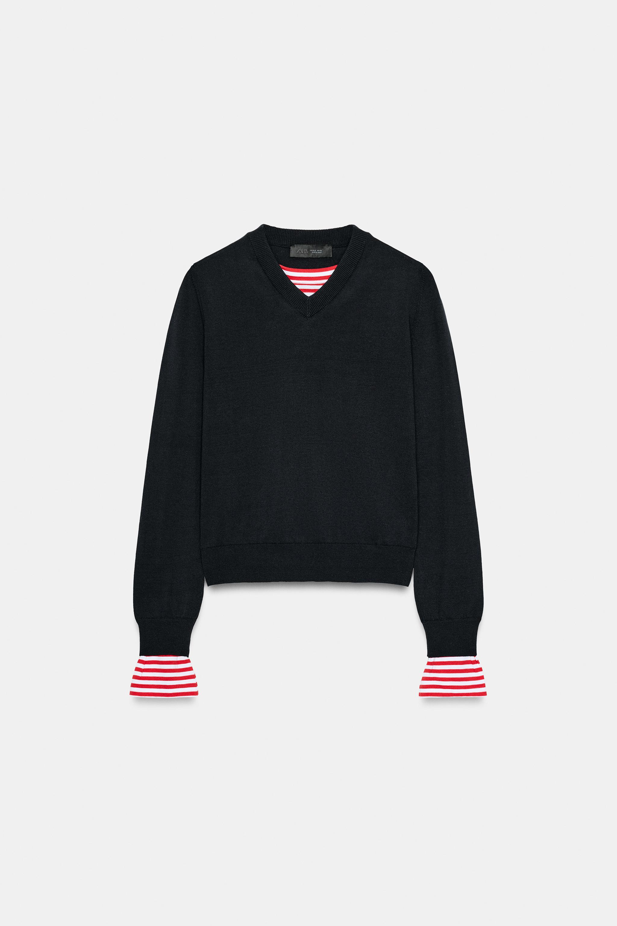 COMBINATION STRIPED KNIT JUMPER